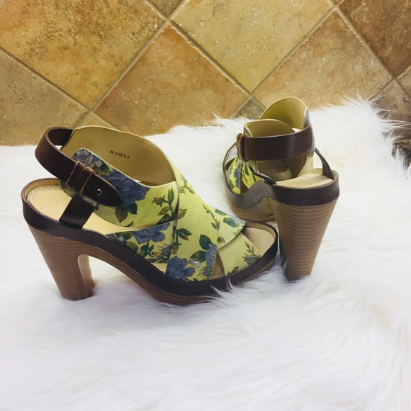 Rag &Bone Sloane suede floral platform sandal 39.5 - Picture 3 of 8